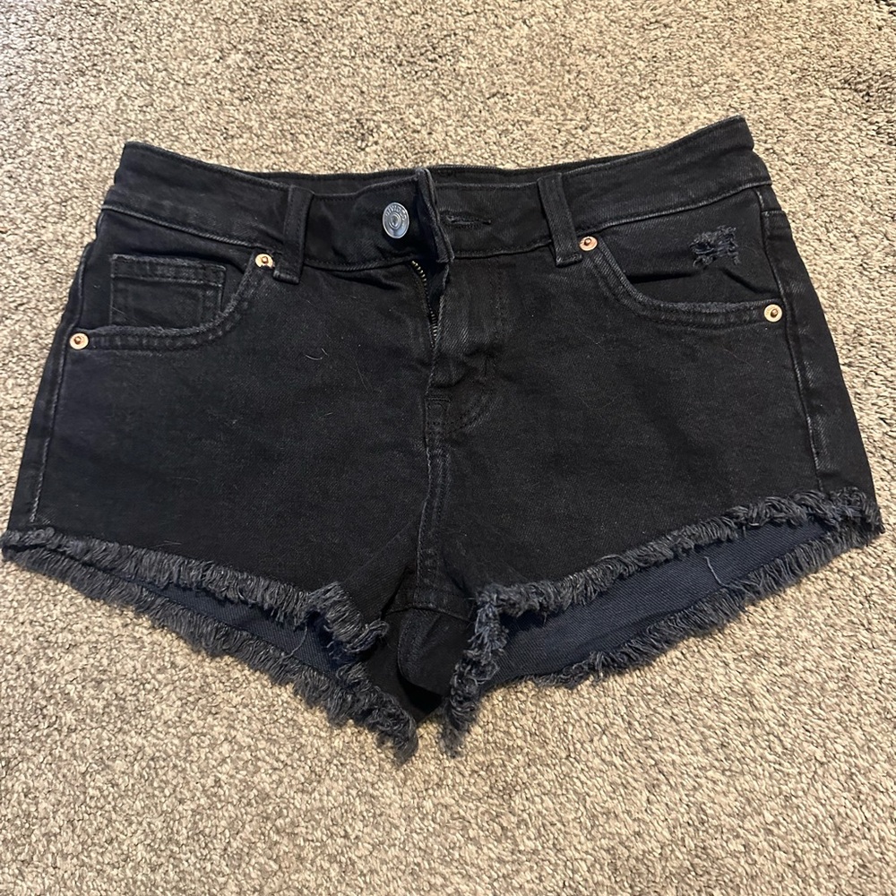 Women's Black Jean Shorts